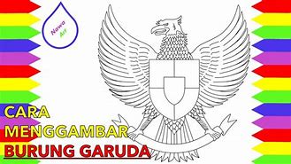 Cara Menggambar Burung Garuda Mudah