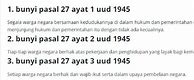 Pasal 27 Sampai 34 Berisi Tentang Apa